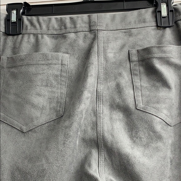 Max Studio Suede Look Pants Sz L - Picture 4 of 5
